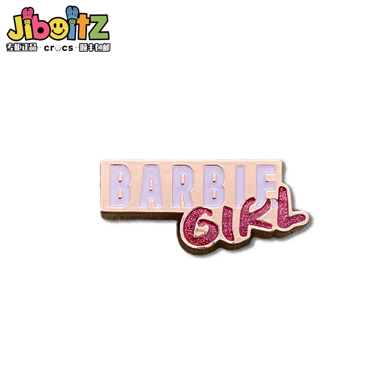 Cartonn Barbie Series Metal Shoe Charms for Women Gils Y2k Fashion Sport Car Barbie Cloth Jibz Shoe Decorations Kid Gifts