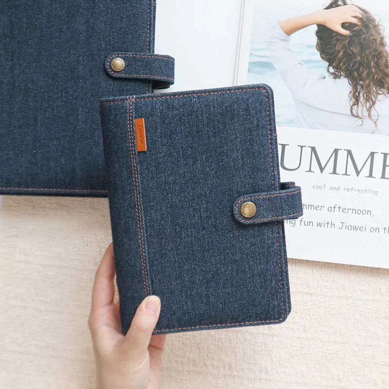 Filofax Retro Classic Denim Loose Leaf Diary Notebook - A5, A6, A7
