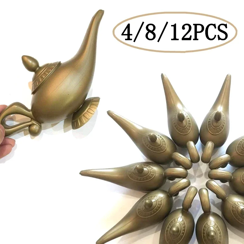 4/8/12 PCS Plastic Arabian Elf Light Fancy Props Christmas Easter Home Decorations Lamp Cosplay Party Supplies Vintage Retro Toy