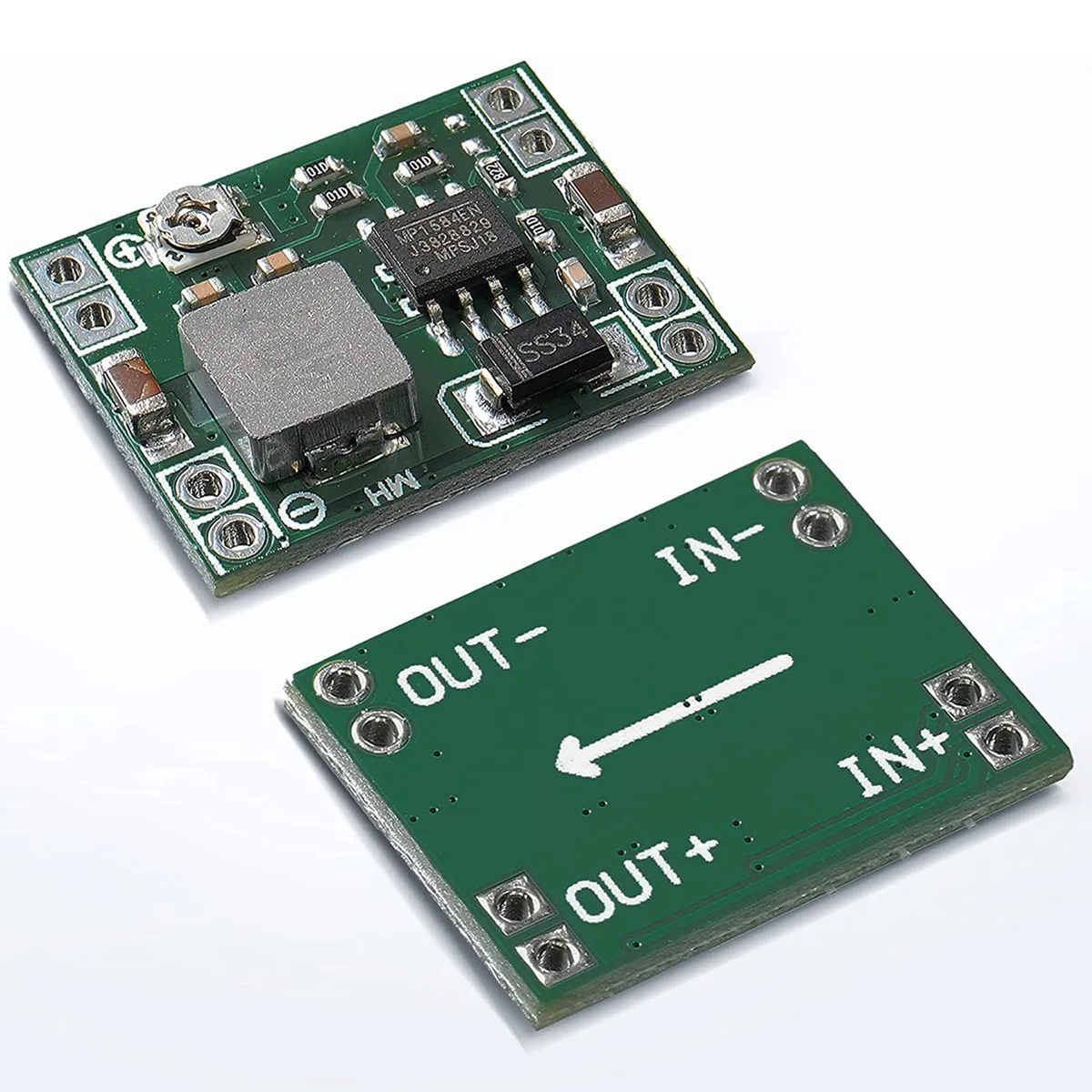 

N555R-12PCS MP1584 DC-DC модуль питания 3A Регулируемый понижающий преобразователь для замены 24 В 12 В 5 В 3 В