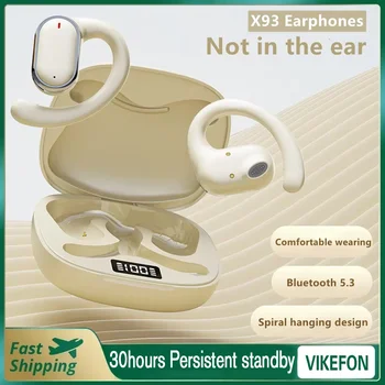 Écouteurs Sans Fil Bluetooth X93 TWS, Oreillettes Rotatives, Indolores, Étanches, pour le dehors, pour Téléphone