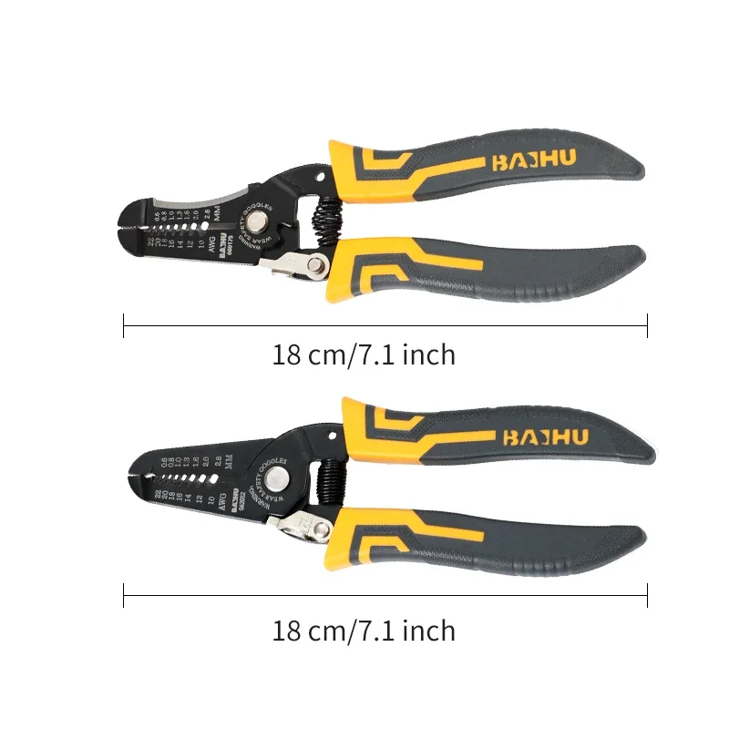 Multifunctional Electrician Maintenance Non-slip Stripping Pliers Electrician Special Stripping Pliers Cable Cutting Pliers Tool