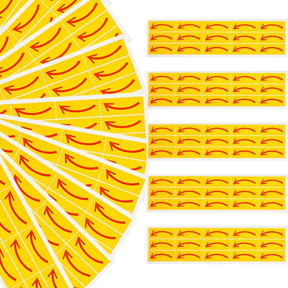 20 Pcs Arrow Stickers Direction Indication Safe Instructions Logo Removable PVC Adhesive Decals Signs Decor Plates Boards