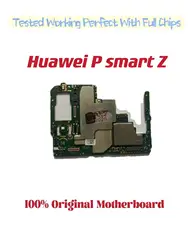 Original Unlocked Main Board For Huawei P Smart Z , Mainboard Motherboard with Chips Circuits, Flex Cable