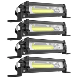 1/2/4 adet MINI Wrok işık sel COB LED yüksek parlak Offroad otomobil kamyon sürüş sis farları DRL sürüş alüminyum lamba 12V