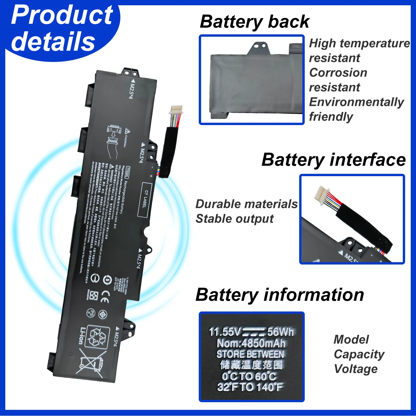 TT03XL 932824-421 933322-855 Laptop Battery For HP EliteBook 755 850 G5 850 G6  ZBook 15U G5 G6 HSN-113C-5 HSTNN-LB8H TT03056XL