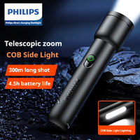 Philips SFL1123 2025 New EDC Portable Flashlight Rechargeable LED Flashlights for Defensa Personal Self Defense Camping Hiking