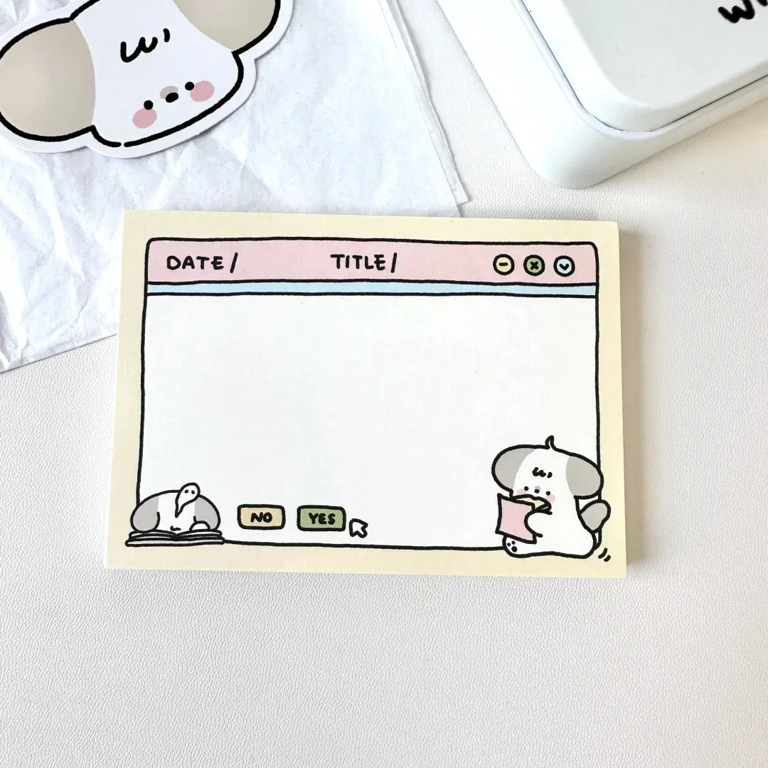 Customized LOGO information can be torn off note notebooks message memos student label refrigerator stickers sticky notes