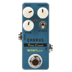 Moskyaudio Blue Ocean Chorus Guitar Effect Pedal Pedaleira Guitarra True Bypass Metal Shell Chorus Bass Effect Footswitch