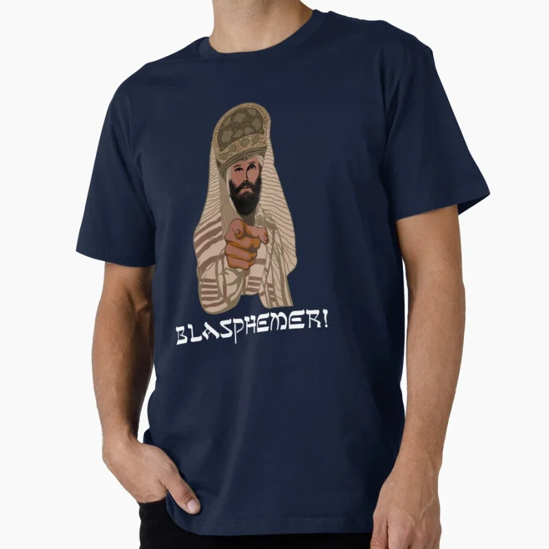 Blasphemer life of brian Monty Python Funny gift T shirt for men Large size Tops 100% cotton printed Clothes S-6XL