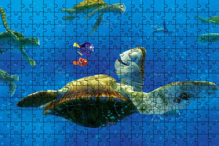 1000PCS Puzzles Disney Finding Nemo Cute Sea Creatures Stills Unisex Teens Like Puzzle Game Paper Jigsaw For Gifts Room Ornament