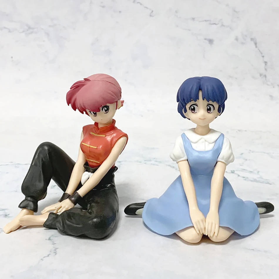 10 cm Op Voorraad Ranma 1/2 Tendou Akane Ranma PVC Anime Figuur Periferie Kawaii Actie Zitten Speelgoed Desktop Ornamenten Model geschenken