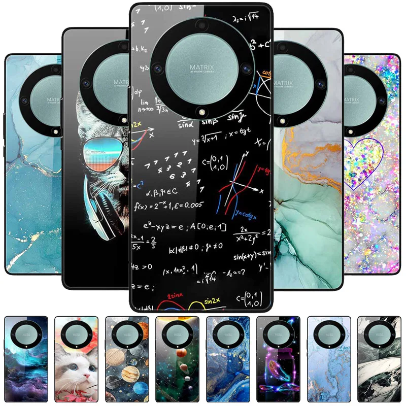 

Жесткий чехол из закаленного стекла для Honor Magic6 Lite 5G, милые чехлы для телефона Honor Magic 6 Lite Pro, бампер Magic6Lite 6Pro 5G