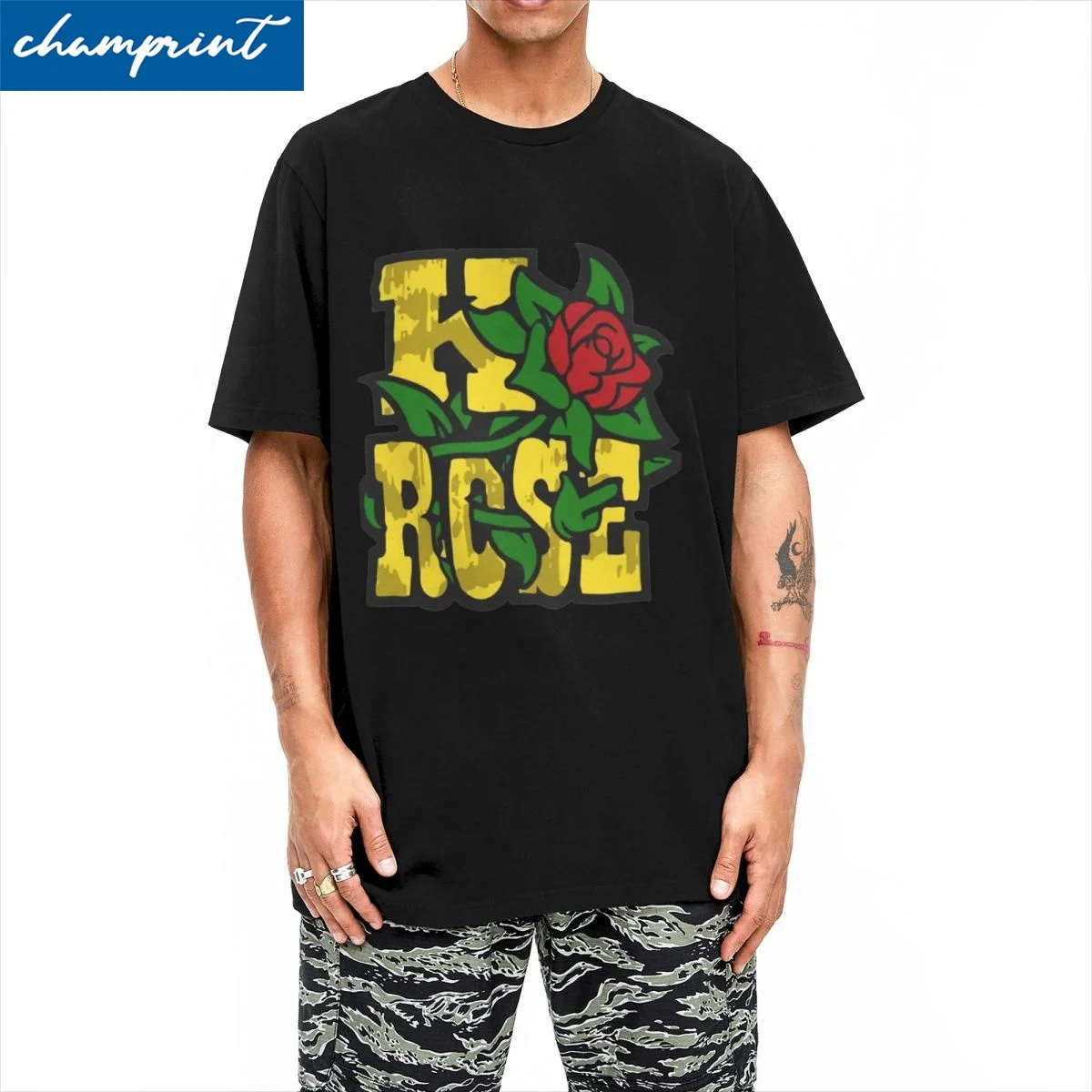 

GTA San Andreas K Rose T Shirt For Men Women 100%Cotton Top Tee Vintage Crewneck Short Sleeve