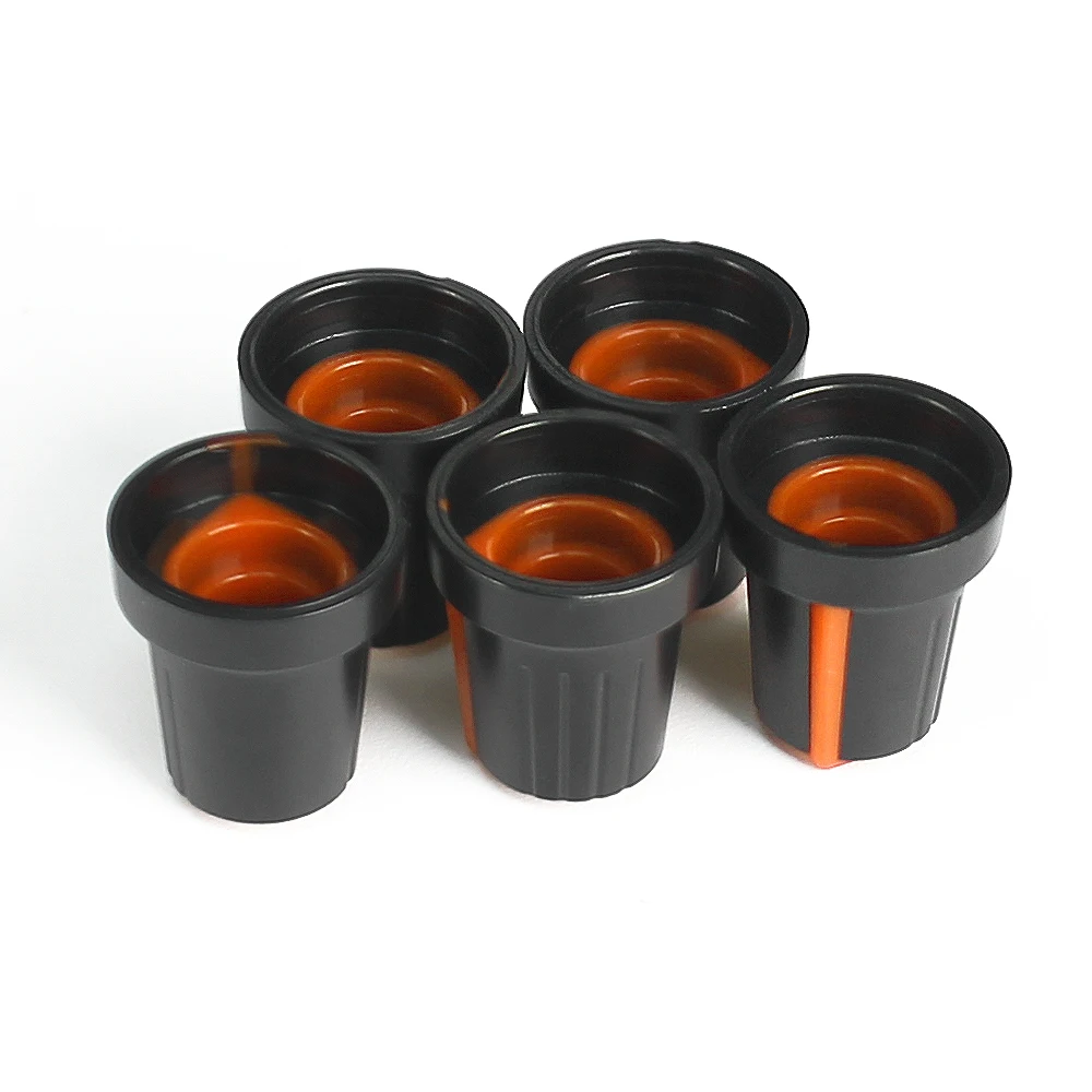 10 pçs wh148 ag2 potenciômetro interruptor botão tampa 15x17mm laranja plástico botões kit lidar com ameixa