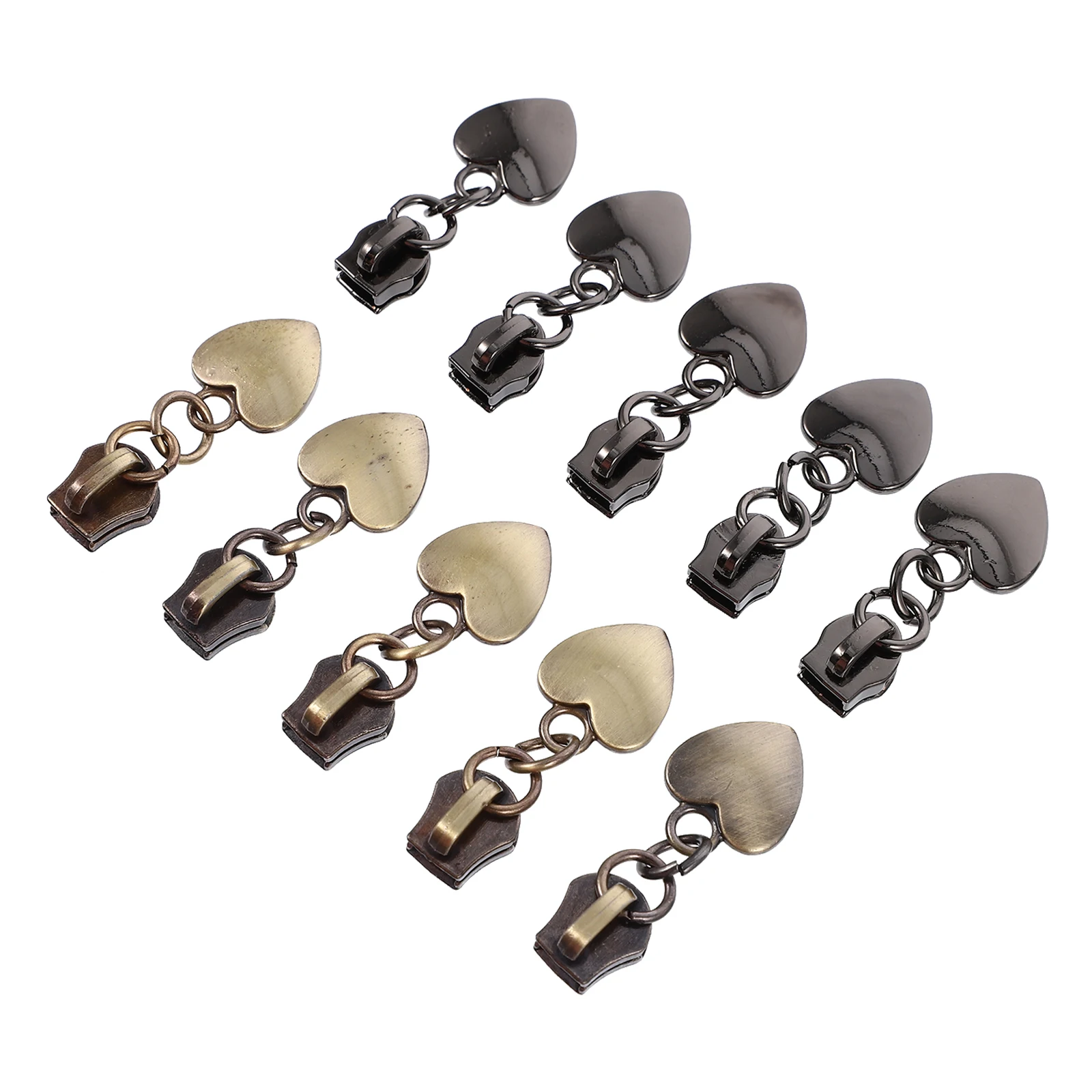 

10pcs Metal Zipper Pulls Bag Tab Repair Travel Suitcase Gym Backpack Coat Sportswear Replacement Premium Quality
