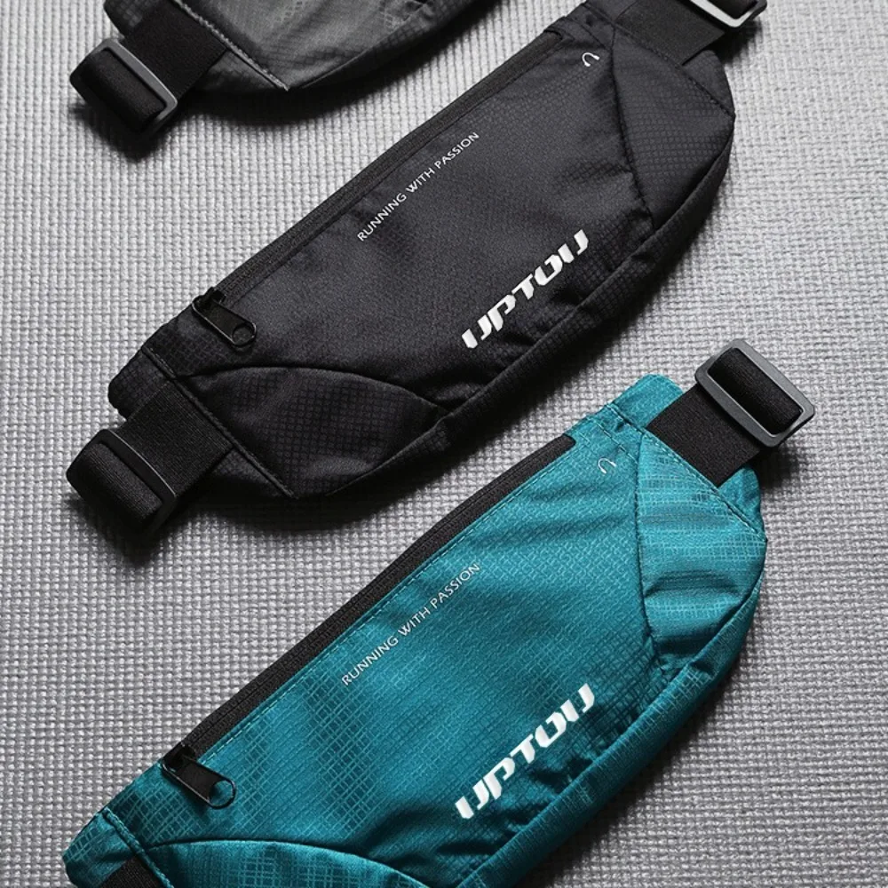 Riñonera deportiva con correas elásticas ajustables, bolsa de cintura ligera, impermeable, portátil, gran capacidad, auriculares, correr