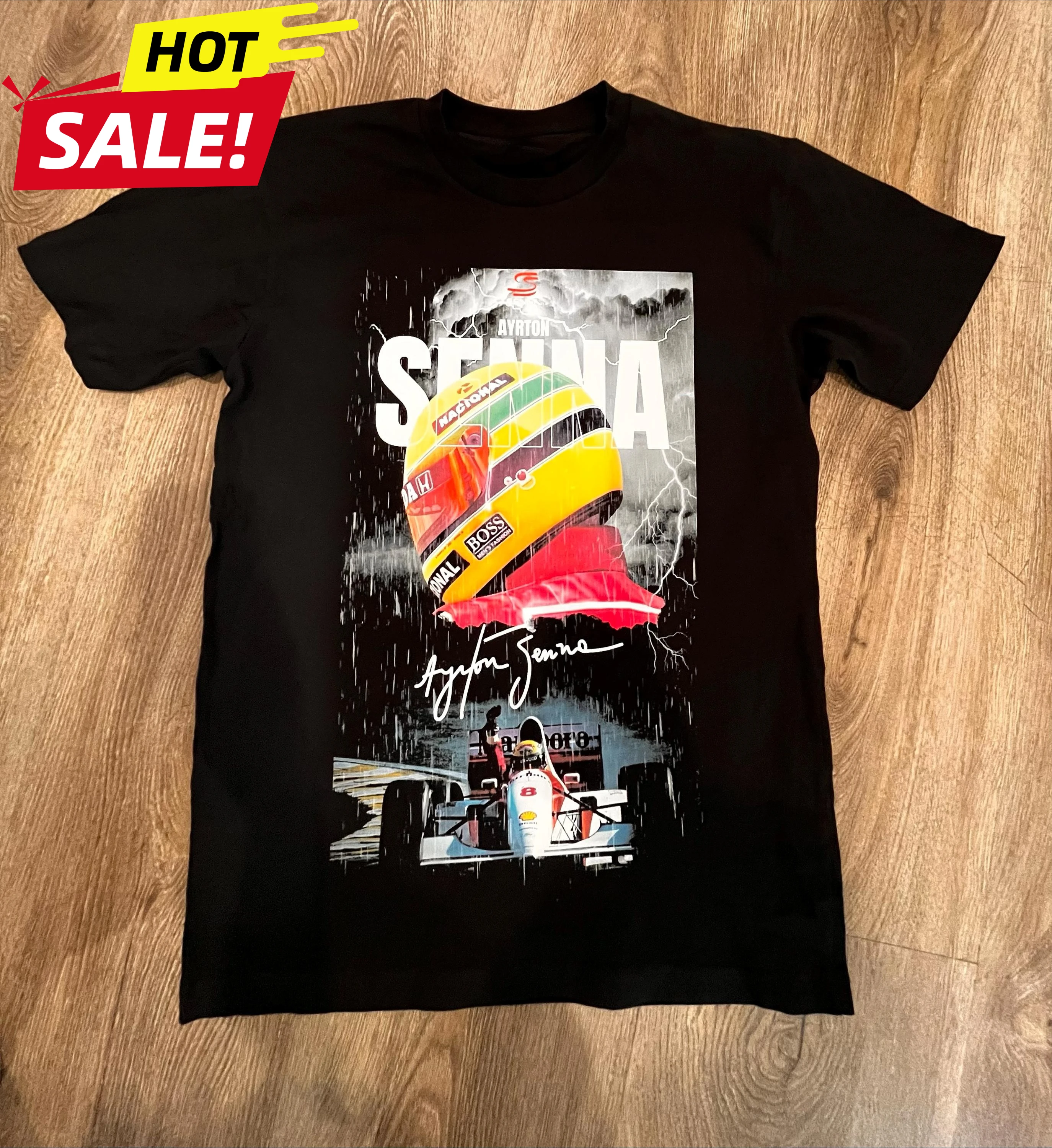 

New Ayrton Senna Summer Tops Tshirts for Men in Tops and T-shirts Cotton Men's Clothing Y2k Oversized GYM Graphic Vintage Tshirt
