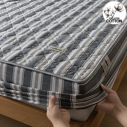 A-Class Antibacterial Washed Cotton Mattress Cover - Soft, Quilted, Hypoallergenic for a Health-Conscious Sleep Sanctuary