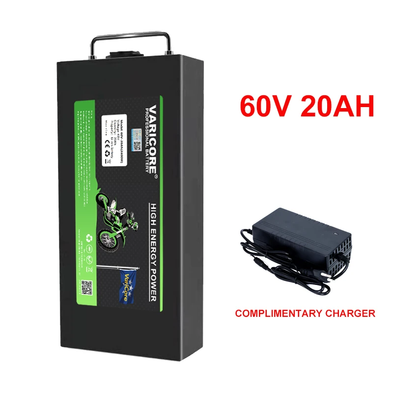 EU VOORRAAD 60 V 20Ah 30Ah Waterdichte Lithium Batterij 18650 CEL 2400 W gebruik voor Citycoco Grasmaaier Elektrisch gereedschap Belastingvrij
