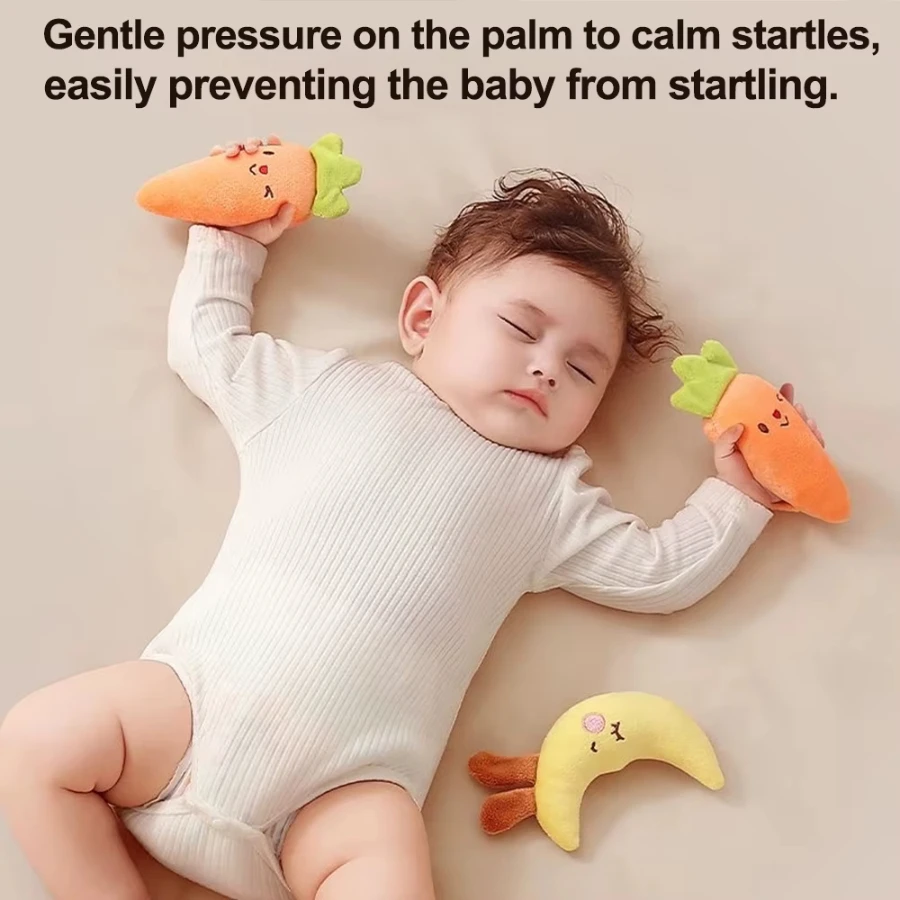 1pc Soft Handheld Plush Doll, Baby Sleep Soothing Comfort Toy, Newborn Infant Calming Companion,  Birthday Gift