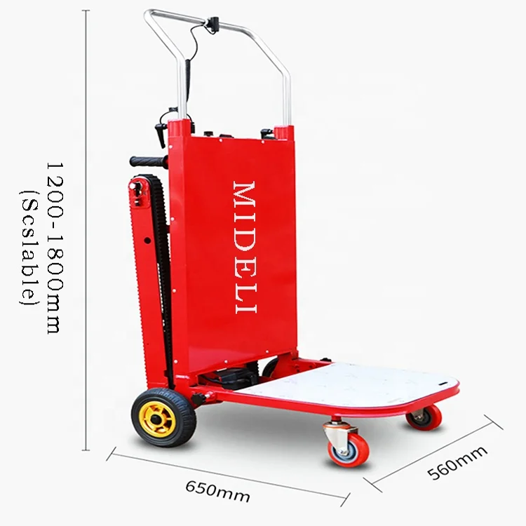 

Wendy Factory300- 400kg Cargo Electric Cargo Dolly Hand Truck Carts&trollys Crawler Electric Stair Climbing