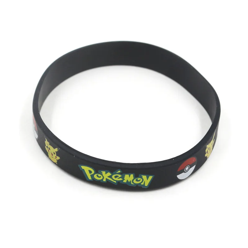 6 stücke Pokemon Armband Anime Tasche Pikachu Nachtleuchtende Cartoon Silikon Armband Armbänder Kawaii Cosplay Accessoires Geschenk – Detail 11
