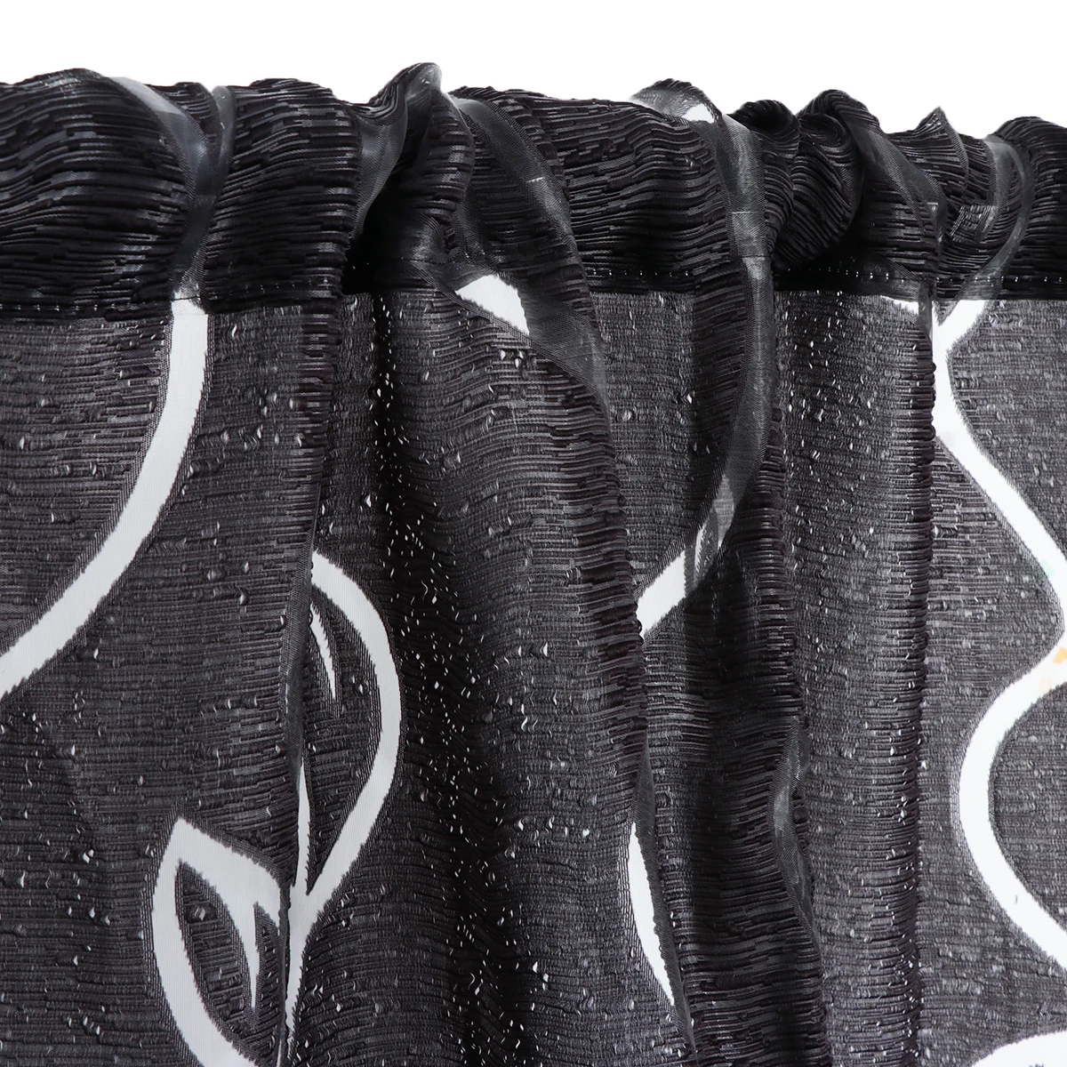 

Translucent Window Sheer Voile Curtains 100x200cm Coffee Rod Pocket Privacy Energy Efficient for Bedroom Living Room Window