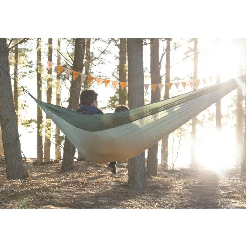 HYS  Light Hammock Outdoor Swing Portable Double Thickened Anti-Rollover