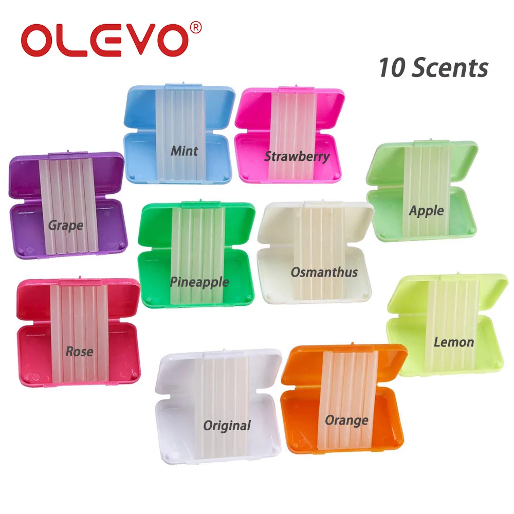 OLEVO Dental Orthodontic Wax Teeth Whitening Relief Wax Sticks For Bracket Braces Gum Irritation Oral Hygiene Tools 10 Scents