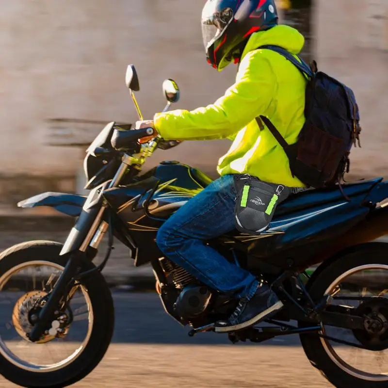 男性と女性のためのオートバイの太ももバッグ,防水,多目的,反射,サイクリング,自転車,レース