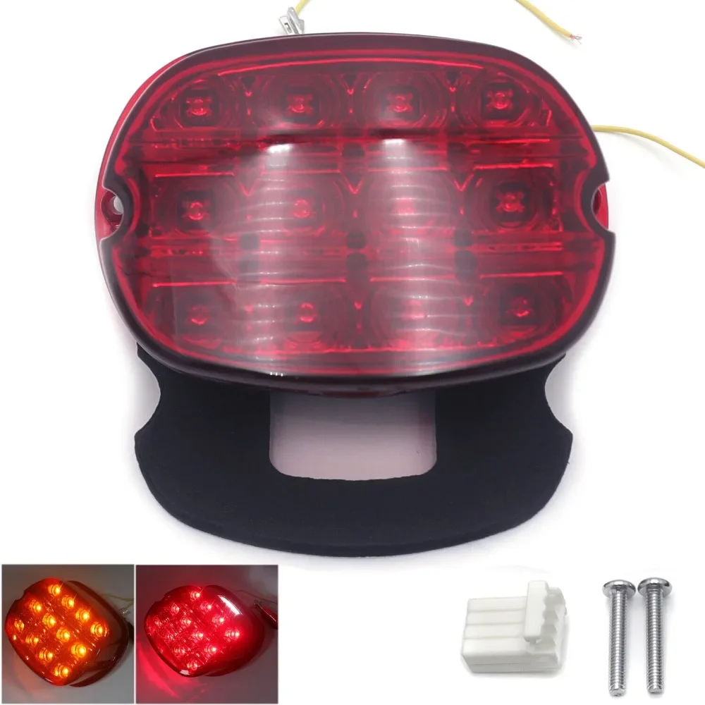 Rear Layback LED Brake Tail Light for Harley Davidson Touring Models 1999-2008 Motorcycle Part & Accessory Red