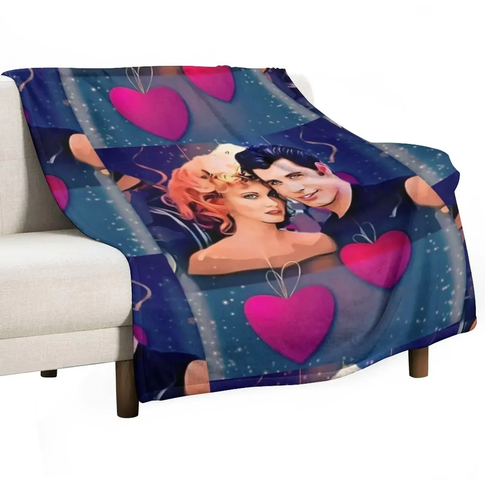 Grease musical movie Throw Blanket Bed linens Sofa Quilt Decorative Beds Sofa Blankets