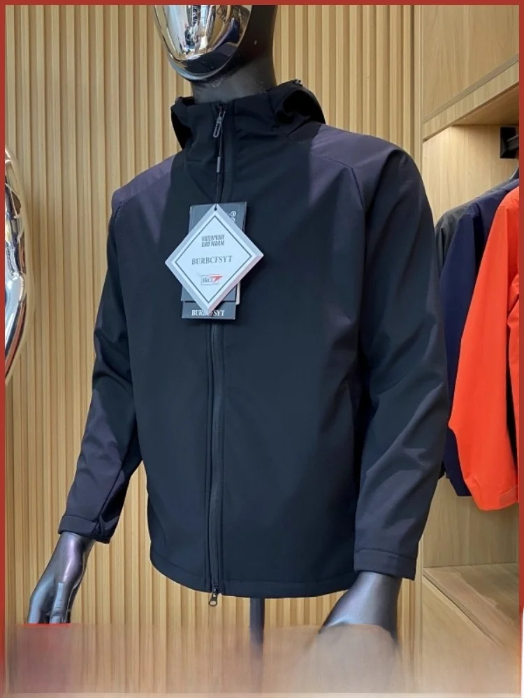 

Уличное осенне-зимнее мужское пальто на подкладке из мягкого ell Jaet молодежное модное пальто с подставкой ветрозащитное водонепроницаемое дышащее пальто