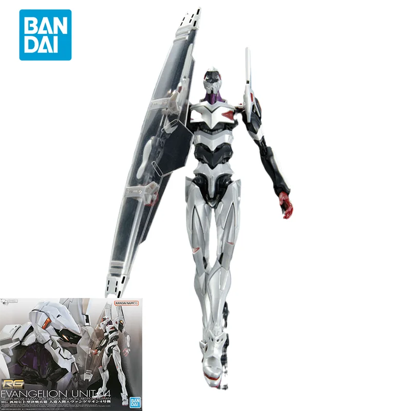 

Фигурка аниме Bandai ЕВА, оригинальная экшн-фигурка RG EVANGELION UNIT-04, игрушка Ограниченная серия, Коллекционная модель с орнаментом, подарок для детей