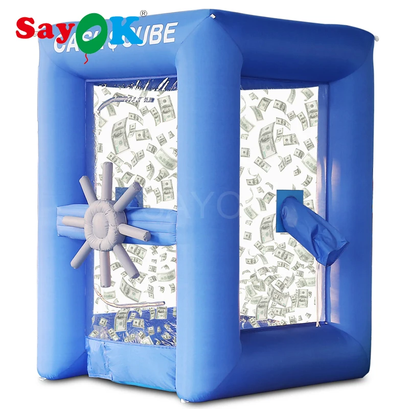 

Custom Inflatable Cash Cube Booth Inflatable Money Grab Machine for Business Advertising Event Promotion(NO BLOWERS INCLUDE)