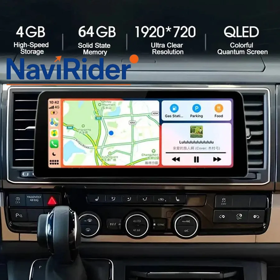 Android 15 GPS Multimedia Carplay Head Unit Car Video Player For VW Caravelle 6 T6 2015-2020 12.3inch 2Din Radio Stereo Screen