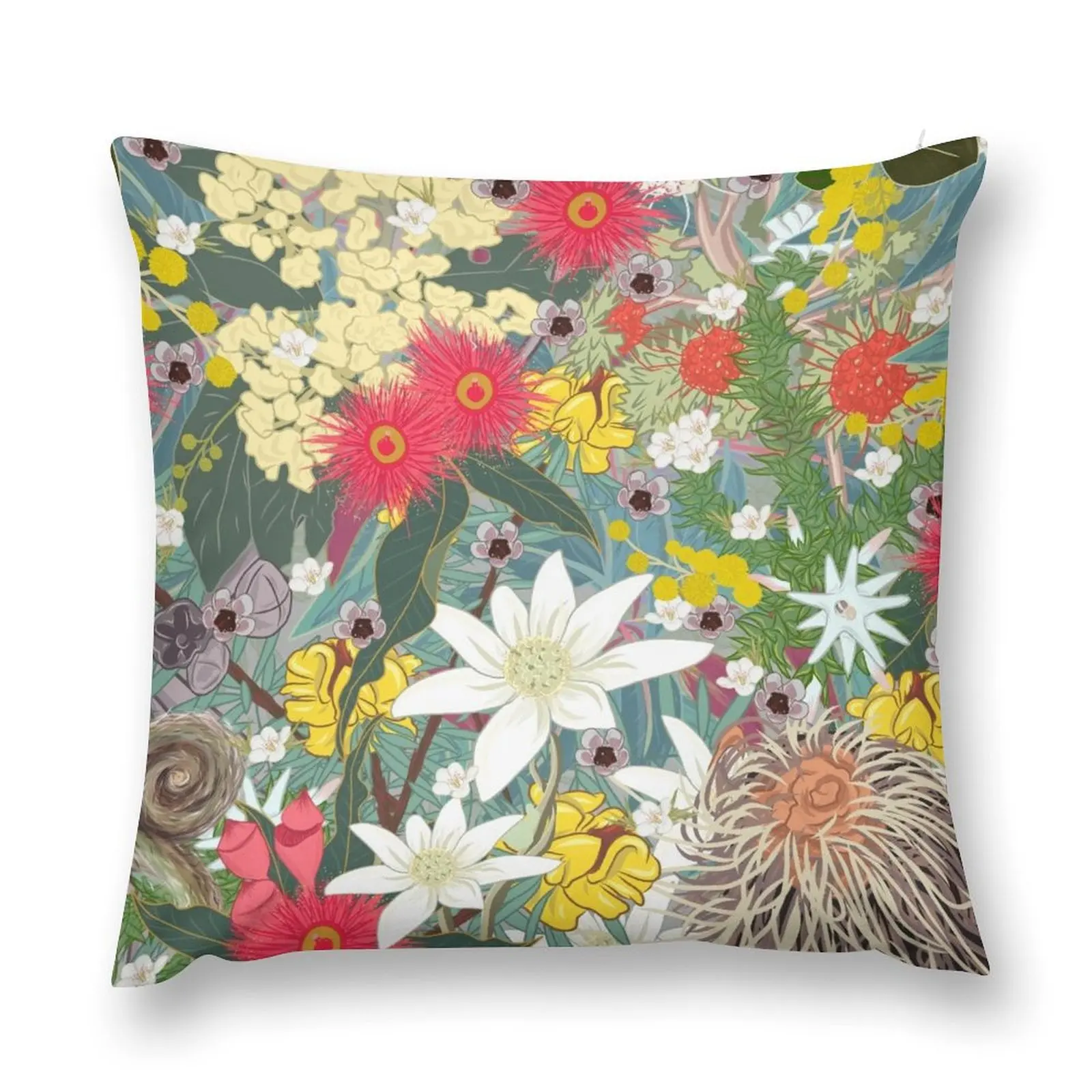 

Australian Natives Floral Design Throw Pillow Sofa Covers autumn pillowcase Cushion Child pillow