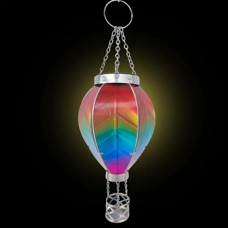 Napelemes lanterns napelemes hotsale Szellőztet Hőlégballon Lámpavas Vibráló Láng Világítás Rablánc Horgolótű Akasztás Vízhatlan esőköpény napelemes lanterns számára Vitorlarúd Sétaudvar