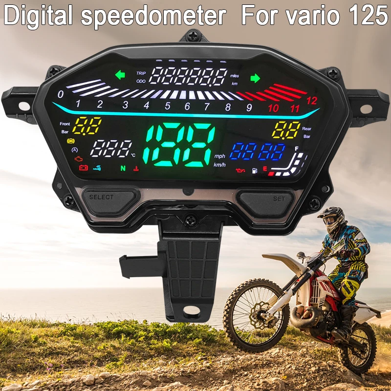 Suitable for motorcycle digital instrument waterproof code meter motorcycle tachometer adapter model Vario