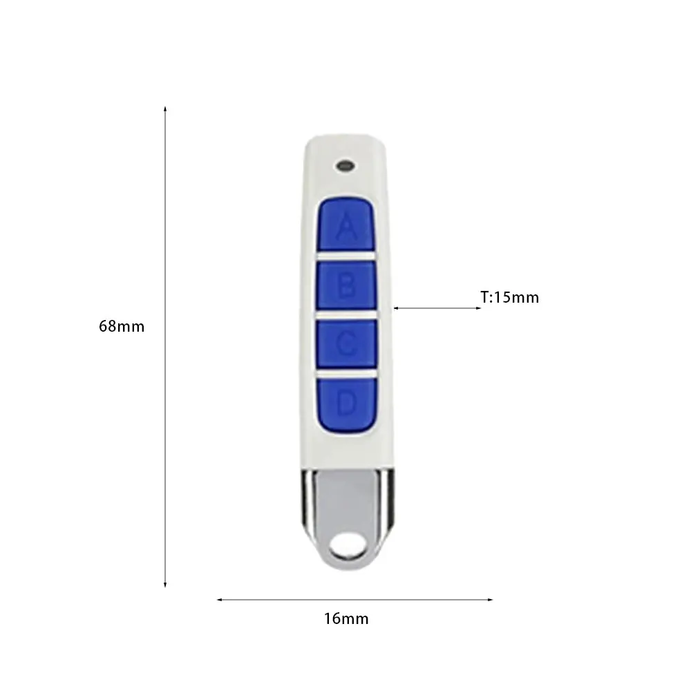 Duplicador de Controle Remoto Universal para Porta de Garagem, 4 Botões, RF, 433MHz, Aprender Código, Clone, Duplicador