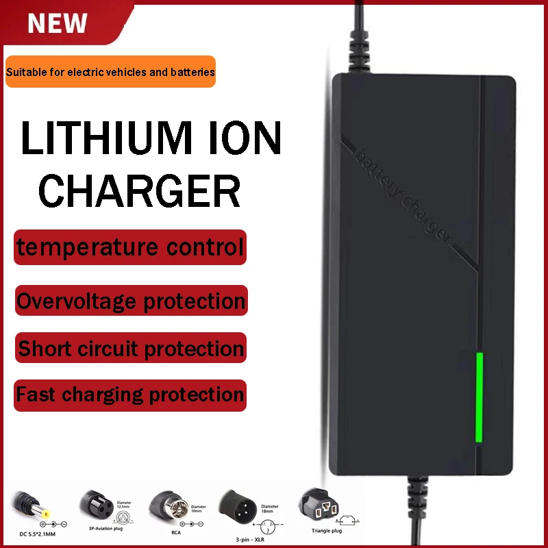 36V 52V 60V 72V 2A 3A 5A battery charger Output 42V 54.6V 67.2V 84V  Charge Lithium Li-ion Charger For 10S 13S 16S 20S batterg