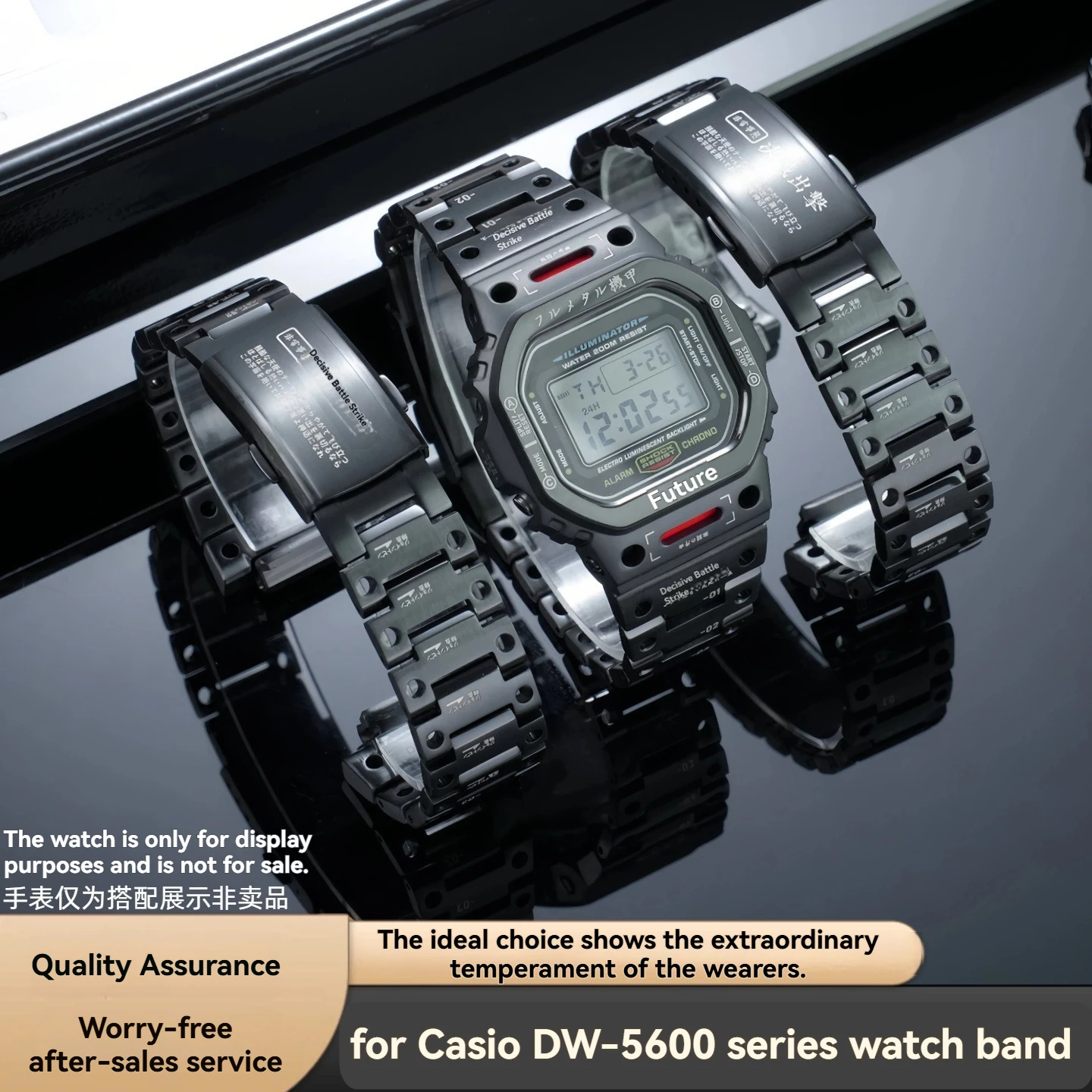 Stainless Steel Metal Case + Strap Mod Kit For Casio G-SHOCK DW5600 GW-B5600 GB-5600 GWX-5600 Men's Watch Bezel Band Replacement