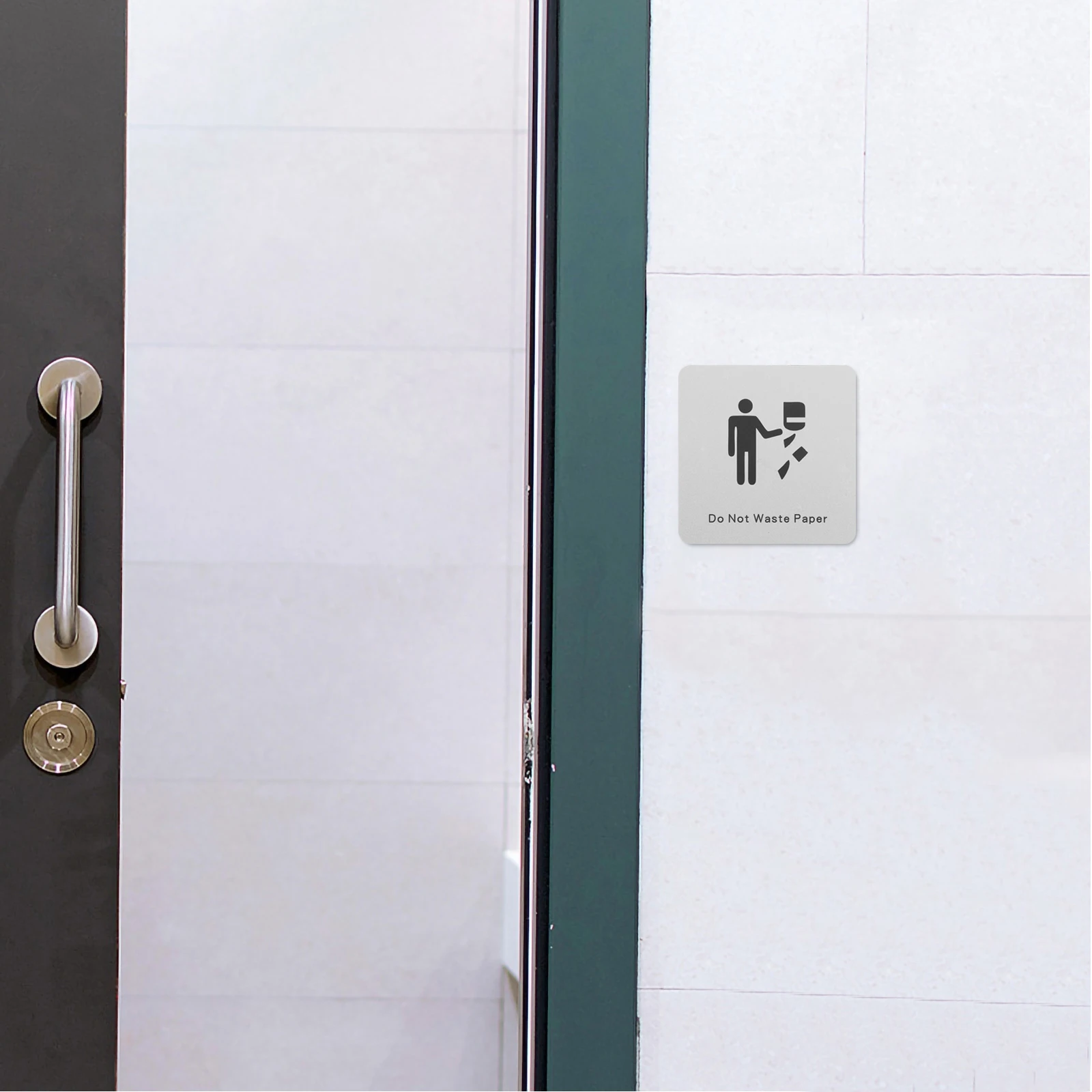 

Save on Playing Cards Caution Sign Bathroom Indoor Alert Not Waste Paper Restroom