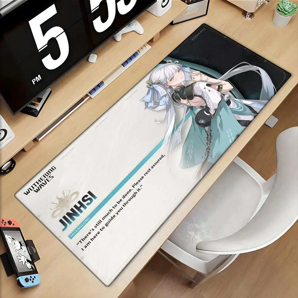 

Game Wuthering Waves Jinhsi Mousepad Large Gaming Mouse Pad LockEdge Thickened Computer Keyboard Table Desk Mat
