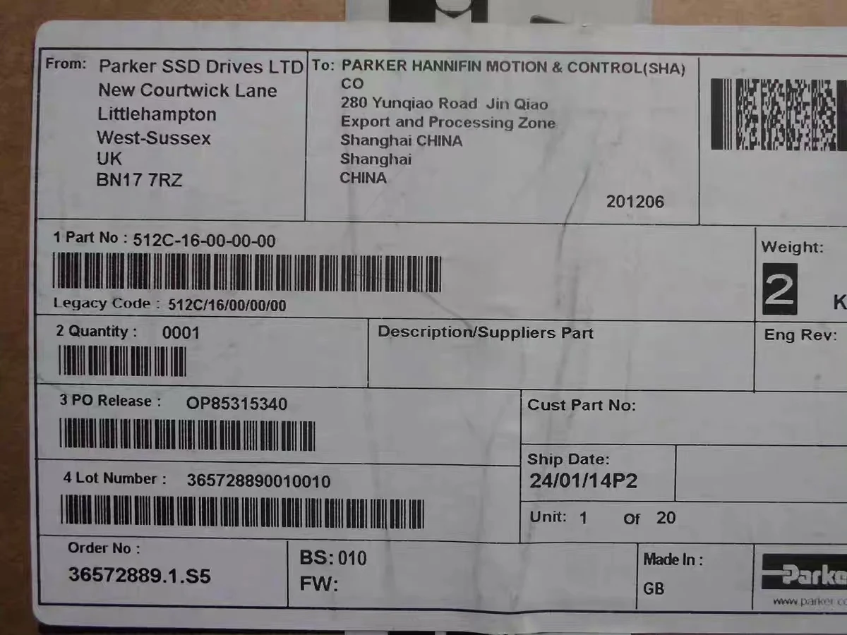 Parker Governor 512C-16A 512C-16-00-