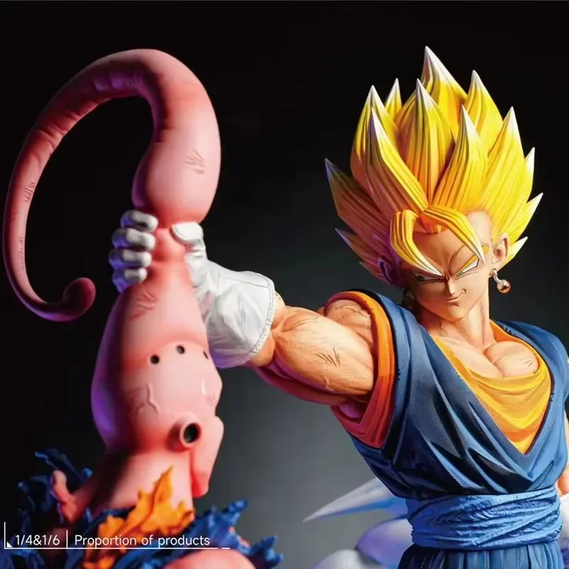 Dragon Ball Z Collectible Action Figure - 33cm Majin Buu Vs Vegetto PVC Standbeeld Stripfiguur Model Pop Speelgoed Ondersteuning GK