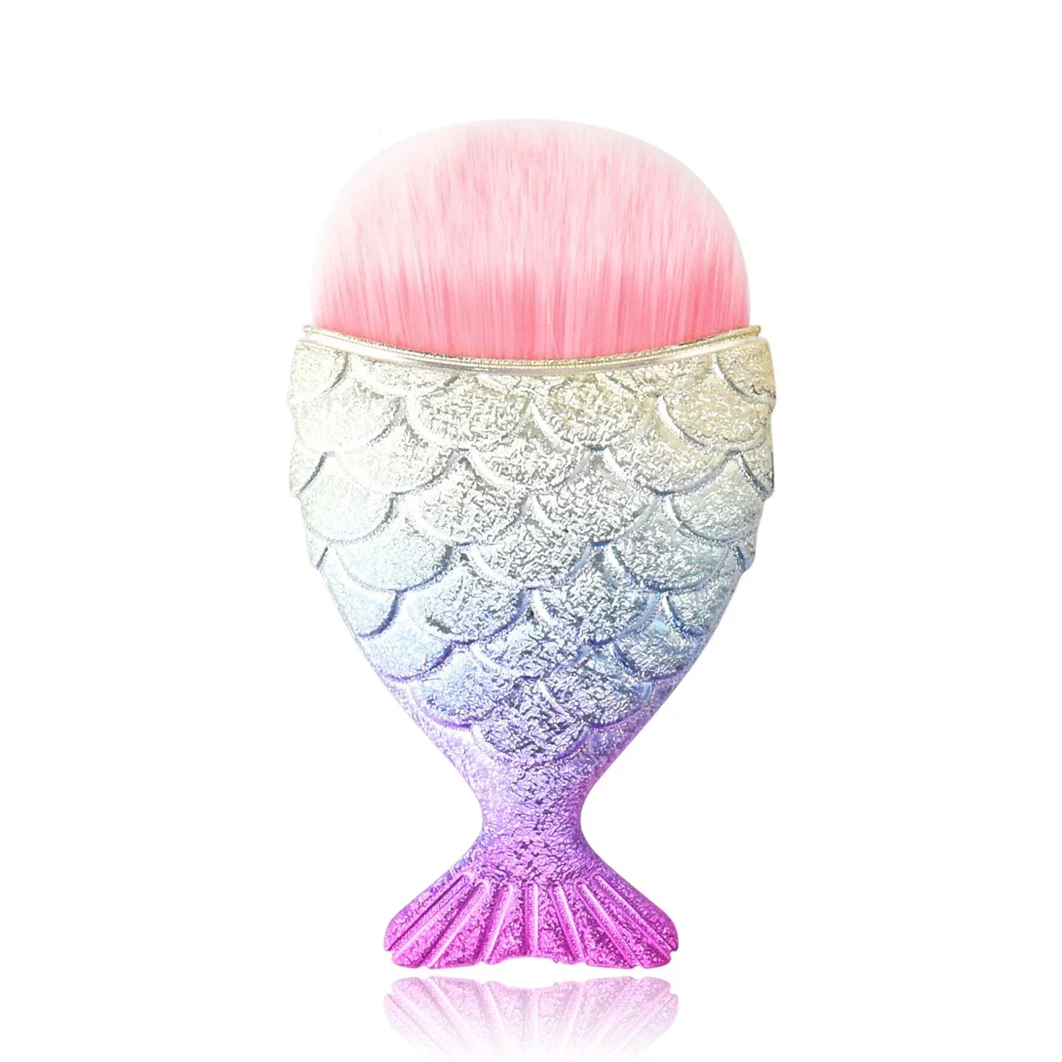 فرشاة مكياج احترافية على شكل حورية البحر، بودرة أحمر الخدود، فرشاة ناعمة، فرشاة كريم الأساس، فرشاة السمك، أدوات مكياج، مكياج الوجه #4