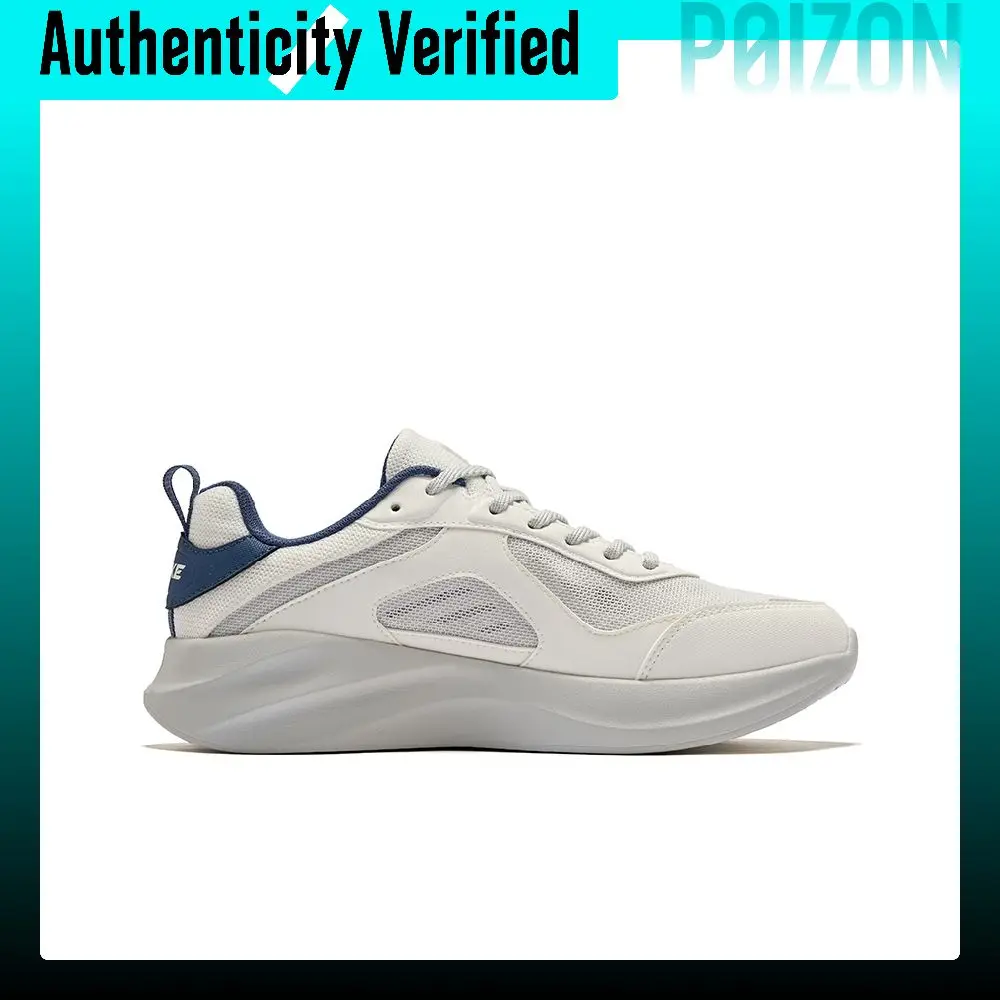 Erke Flowing Cloud 3 Rebound Abrasion Resistant Breathable Low top Casual Shoes Men's White Blue 51126202011-003