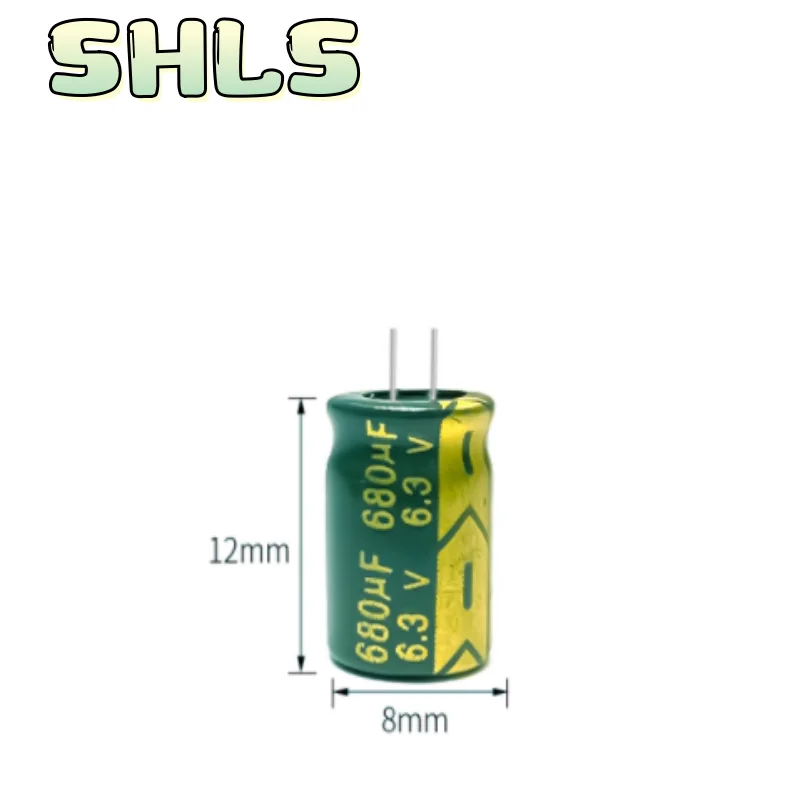 Capacitores eletrolíticos de alumínio 680uF 10V–450V, pacotes de 10 unidades, conjunto completo e opções de kit MINI, baixo ESR 105 ° C Longa Vida